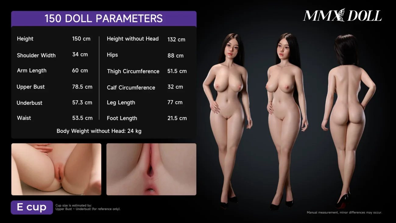 150 Doll Parameters MMX Body Size In Dollmate.ai