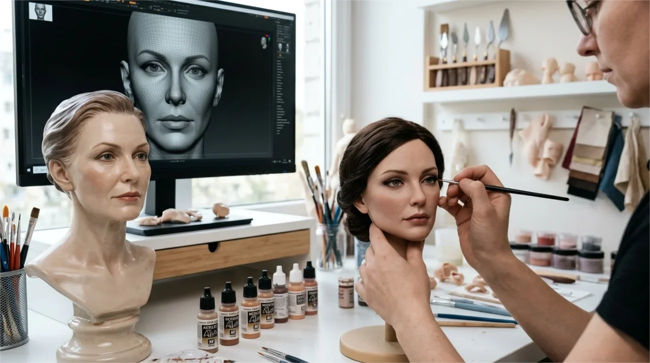 3D Design Sex Doll Head